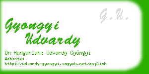 gyongyi udvardy business card